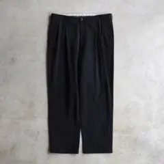 90s ラルフローレン ポロチノ ツータックチノ黒ブラックUSA W38 L30