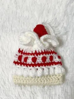 イチゴのショートケーキ巾着ポーチ かぎ針編み 編み物 巾着袋 ポーチ