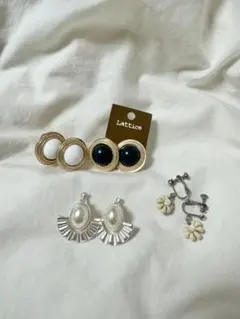 Lattice イヤリング4点セット