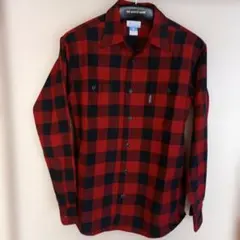 Columbia 赤黒チェックシャツ Lサイズ