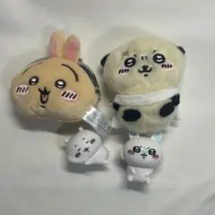 ちいかわ モモンガ うさぎ らっこ ぬいぐるみ がま口 マスコット