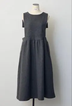 前後2wayバックリボンボックスシルエットジャンスカ