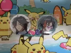 にじさんじ 3SKM 魁星 2周年 缶バッジ 中華1 白衣装1