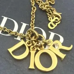 美品/純正チェーン✨ディオール ネックレス ロゴ DIOR ゴールド チェーンのサムネイル