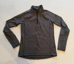 【美品】KJUS ハーフジップ 裏起毛長袖ウェア 46グレー