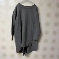 LEPSIM グレー 長袖 チュニック スリット入り