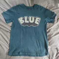 ブルーブルー　BLUEBLUE インディゴ染め BLUE Tシャツ サイズ2
