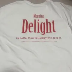 Morning Delight ロゴTシャツ ホワイト XL 匿名　1箇所汚れ◯のサムネイル