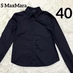 S MaxMara レディース　長袖シャツ　黒　40サイズのサムネイル