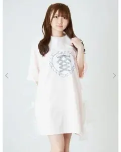 タグ付き新品　Ank Rouge リボンBigTee ピンク 半袖のサムネイル