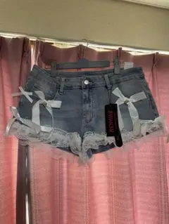 新品、未使用　デニム　ショートパンツ　LLサイズ