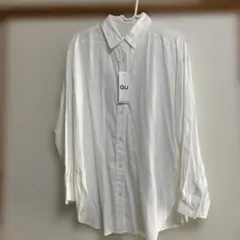 ジーユー　GU リネンブレンドシャツ　長袖