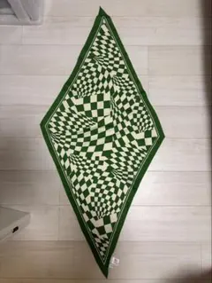 UNITED ARROWS トリックアート風ダイヤモンド型バンダナ