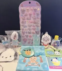 ポチャッコ　コットンパフィー　シール　タイルシール　ガチャ ぷちリカちゃん
