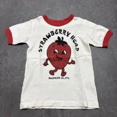 MU CHA CHA ストロベリーヘッドTシャツ M