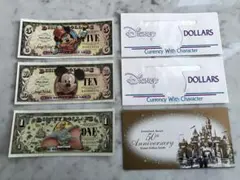 ディズニーダラーセット 10ドル 5ドル 1ドル ※保存封筒付属 - メルカリ