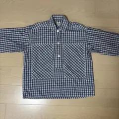 POST O'ALLS チェックシャツ　青色　長袖のサムネイル