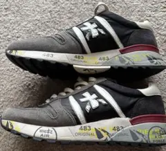 PREMIATA 483 スニーカー グレー バーガンディ40 25 25.5のサムネイル