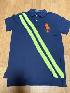 ラルフローレンRalph Lauren ポロ　シャツ ネイビー/ライムグリーン