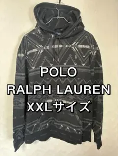 極美品✨ ラルフローレン ジップパーカー ノルディック柄 グレー 裏地 