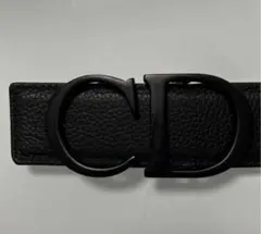 CDロゴ ブラックレザーベルトのサムネイル