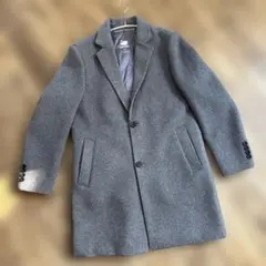 インナーダウン付き　チェスターコート　ウール100%