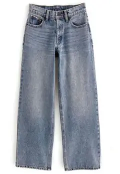 ローライズストレートデニムパンツ