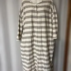 sm2ストライプ 半袖 シャツワンピース