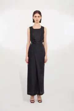 2023年✨️定価5万 ADORE アセテートサテンオールインワン 黒 38