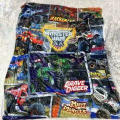 モンスタージャム 125×154 ブランケット 大判 ポリエステル フリース