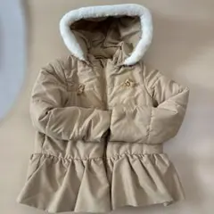 SLAP SLIP フリル付き中綿コート 140