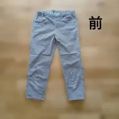 ユニクロ クロップドタイプのスキニーパンツ 白と黒のチェック柄 Mサイズ
