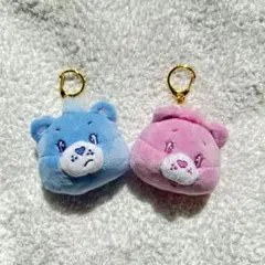 ケアベア キーホルダー ガチャガチャ フェイスマスコット