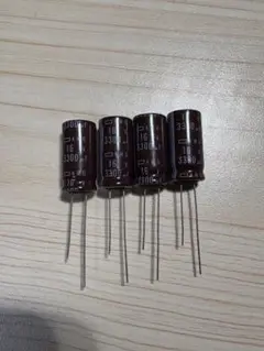 【日本ケミコン】アルミ電解コンデンサ　16V 3300μF 4個