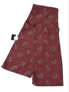 スカーフ　ストール　ペイズリー　ワインレッド　長方形　日本製　メンズ
