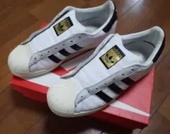 美品 adidas スーパースター シューレースレス スリッポン 27.5cm