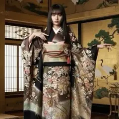 振袖フルセット　高身長　手描き友禅　成人式振袖　振袖　裄丈69 ➕サイズ