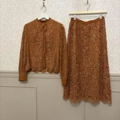 グレースコンチネンタル　刺繍セットアップ　サイズ38