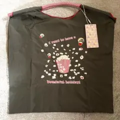 【最終値下げ】D.KELLY ディーケリー 刺繍 エコバッグ　ポップコーン