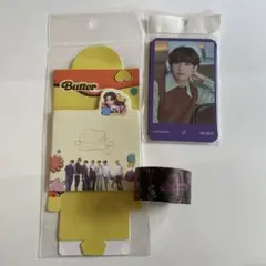BTS テヒョン　テテ 防弾少年団 フォトカード　マスキングテープ　バター　付箋