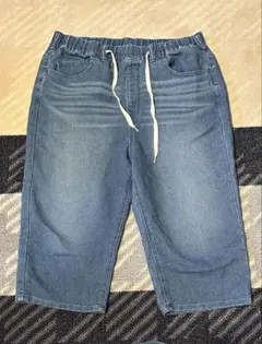 最終セール★ライトオン　BACK NUMBER デニムブルー 7分丈パンツ L