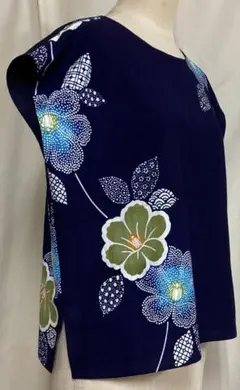 新品反物☆着物リメイク 浴衣リメイク ショートチュニック パンツ
