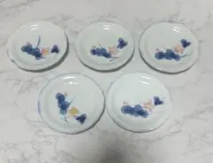【美品】有田焼 花柄 小皿 5枚セット 醤油皿 薬味皿 菓子皿 磁器のサムネイル
