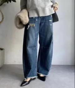 ダメージ加工 カーブデニム　Dou Douのサムネイル