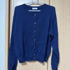 earth ネイビー カーディガン