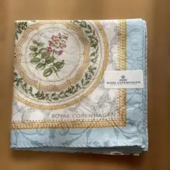 ロイヤルコペンハーゲン 大判シルク混ハンカチ ブルー