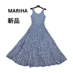 新品　マリハ 草原の虹のドレス イエナ別注 ノースリーブ マキシワンピース 花柄