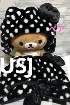 ♡激レア！ユニバ購入　ハローキティ　かわいいファンキャップ2個　双子コーデ　希少