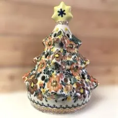 ポーリッシュポタリー 天使の置物 クリスマス柄　ガリア社　ＵＮＩＫＡＴ ポーリッシュポタリー 天使の置物 クリスマス柄 ガリア社 UNIKAT