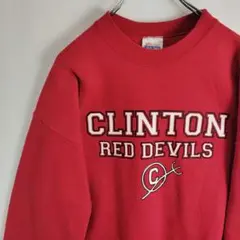 CLINTON RED DEVILS ヘインズ スウェット トレーナー